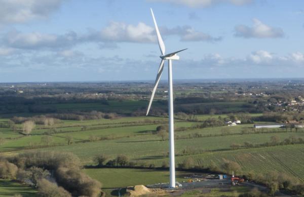 Chantier parc éolien de saint-pere-en-retz